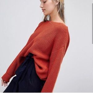 French Connection Copper Coin Millie Sweater 100% Cotton